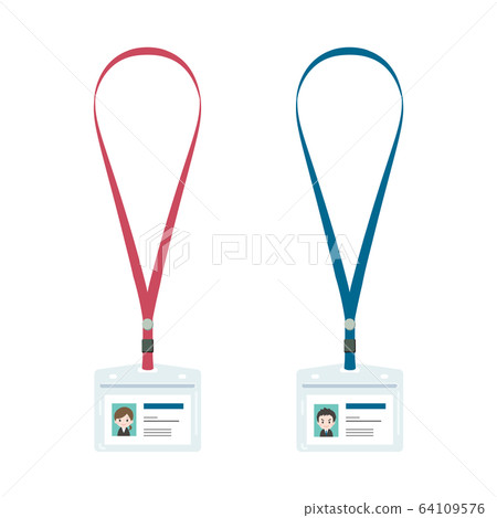 Name card holder with strap 64109576