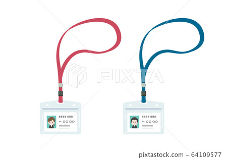 Name card holder with strap 64109577