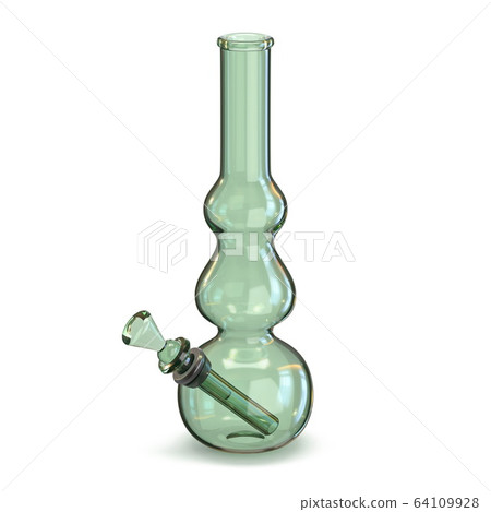 Green glass bong 3D Green glass bong 3D 64109928