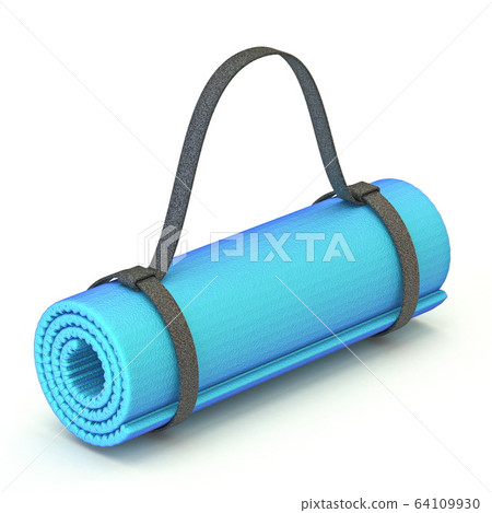 Blue yoga gym floor mat 3D Blue yoga gym floor mat 3D 64109930
