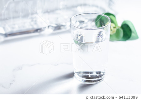 Water, glass, glass, drink, plastic bottle Water, glass, glass, drink, plastic bottle 64113099