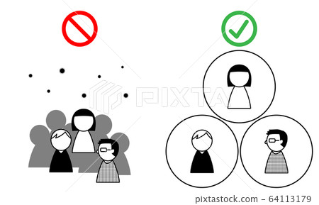 插圖和社交距離,可以通過信息圖表顯示如何預防傳染病,例如電暈。 插圖和社交距離,可以通過信息圖表顯示如何預防傳染病,例如電暈。 64113179