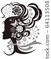 Female silhouette illustration 64113508