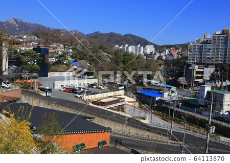 Seongbuk-gu, Jeongneungcheon, Cherry Blossom Road Seongbuk-gu, Jeongneungcheon, Cherry Blossom Road 64113870