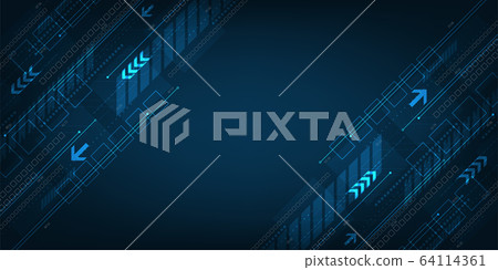 Vector background in the concept of technology. 64114361