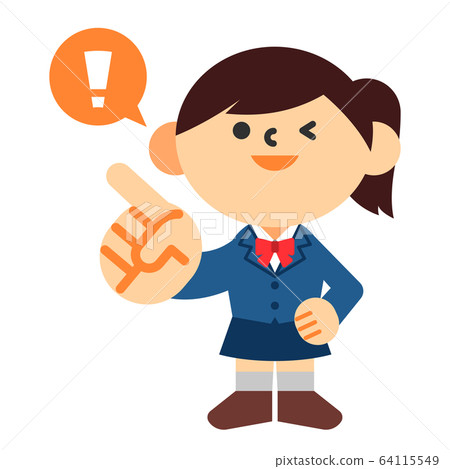 Students, junior high school students, high school students, uniforms, women, check points Students, junior high school students, high school students, uniforms, women, check points 64115549