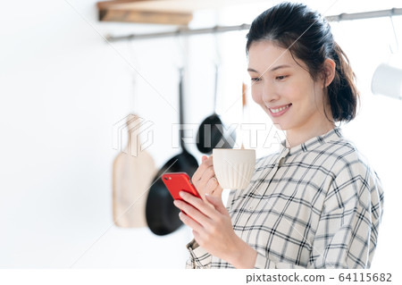 Female lifestyle kitchen Female lifestyle kitchen 64115682