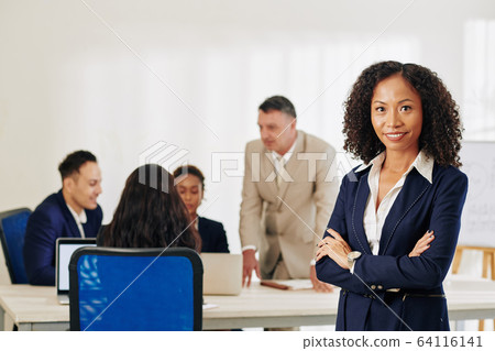Positive Vietnamese businesswoman 64116141