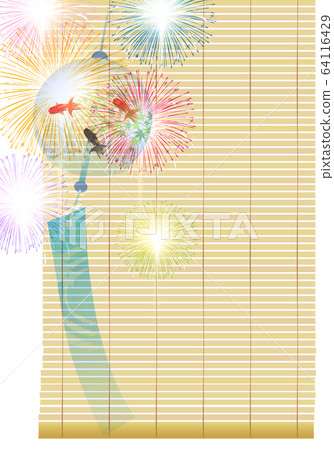 Fireworks Goldfish in the hot summer background Fireworks Goldfish in the hot summer background 64116429