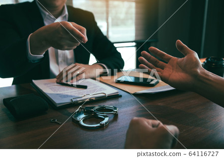 Police officers are talking about allegations of 64116727