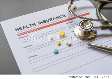 Health insurance form with model and policy Health insurance form with model and policy 64117454