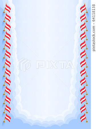Vertical frame and border with Austria flag Vertical frame and border with Austria flag 64118138