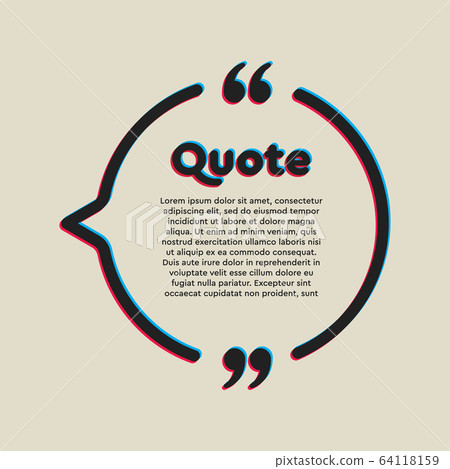 Vector template a creative quote bracket circle Vector template a creative quote bracket circle 64118159