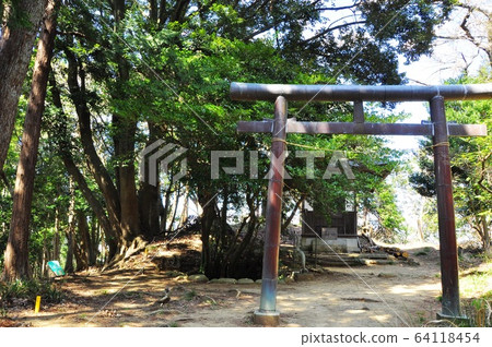 神奈川縣厚木市飯山白山森林公園遠足路線白山神社 照片素材 圖片 圖庫