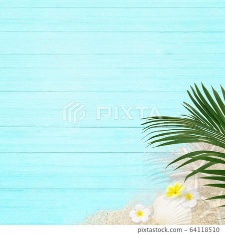 背景熱帶藍色 64118510