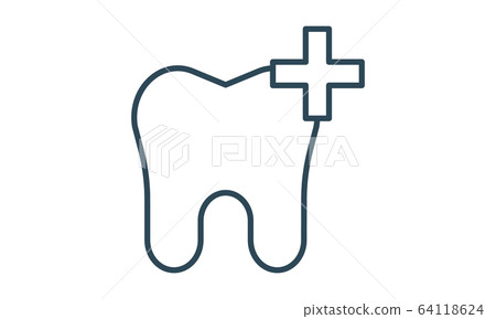 vector, teeth, healthy 64118624