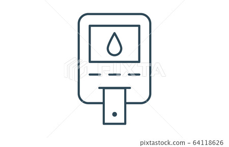 vector, icons, diabetes 64118626