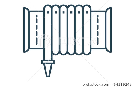 Fire hose icon vector image. Can be used for web and mobile apps. Fire hose icon vector image. Can be used for web and mobile apps. 64119245