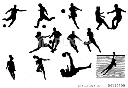 Sport silhouette soccer 64119309