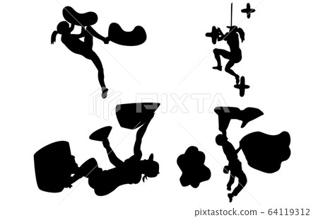 運動剪影運動攀登 64119312