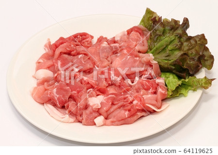 For pork thigh meat shabu-shabu 64119625