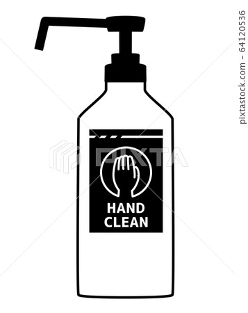 消毒劑-黑色和白色 64120536