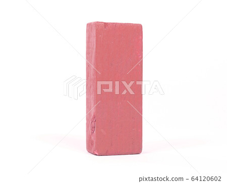 Vintage red building block isolated on white Vintage red building block isolated on white 64120602