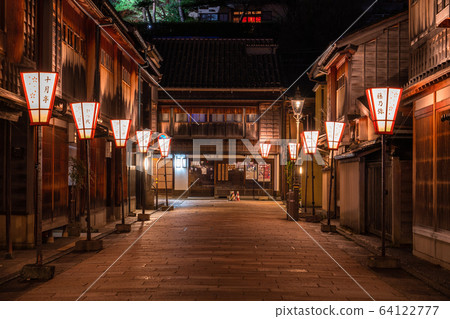 《石川縣》金澤市東茶屋區夜景 64122777