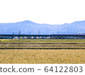 冬季鄉村，山脈和高架橋 64122803