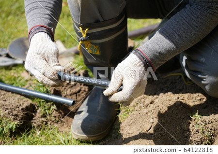 水管工連接水管接頭水暖工程水廠 64122818