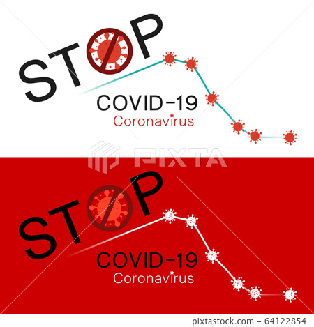 Stop Corona Virus Vector illustration - Stock Illustration [64122854 ...