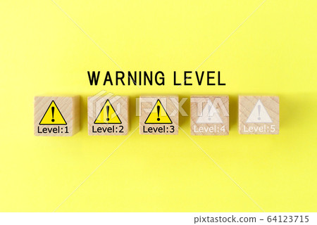 Five levels of danger and vigilance 64123715