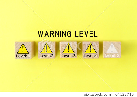 Five levels of danger and vigilance 64123716