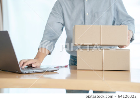 Business owner business start up online seller 64126322