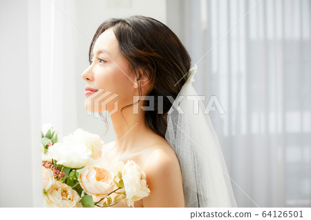 美麗的女人新娘新娘新娘禮服模特人圖材料 美麗的女人新娘新娘新娘禮服模特人圖材料 64126501