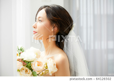 美麗的女人新娘新娘新娘禮服模特人圖材料 美麗的女人新娘新娘新娘禮服模特人圖材料 64126502