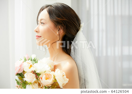 美麗的女人新娘新娘新娘禮服模特人圖材料 美麗的女人新娘新娘新娘禮服模特人圖材料 64126504