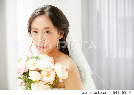 美麗的女人新娘新娘新娘禮服模特人圖材料 美麗的女人新娘新娘新娘禮服模特人圖材料 64126509