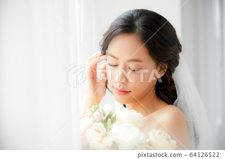 美麗的女人新娘新娘新娘禮服模特人圖材料 美麗的女人新娘新娘新娘禮服模特人圖材料 64126522
