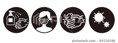 vector, vectors, hand-washing 64126596