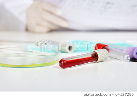 Blood examination testing in hospital laboratory Blood examination testing in hospital laboratory 64127296