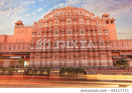 Hawa Mahal Place in the morning, Jaipur, Rajasthan, India Hawa Mahal Place in the morning, Jaipur, Rajasthan, India 64127721