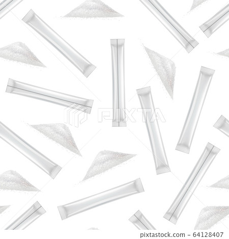 Realistic 3d Detailed Blank Packing Stick Template Mockup Seamless Pattern Background. Vector Realistic 3d Detailed Blank Packing Stick Template Mockup Seamless Pattern Background. Vector 64128407