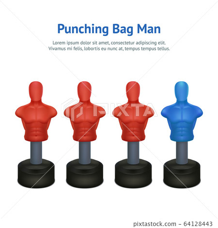 rubber man punching bag