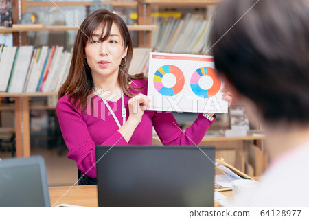 業務場景女性 64128977