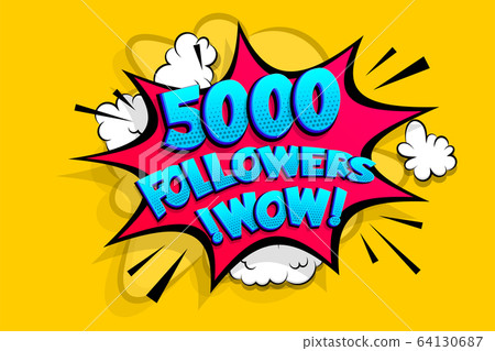 5000 followers thank you for media like 64130687