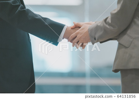 business businesswoman hiring handshake business businesswoman hiring handshake 64131856