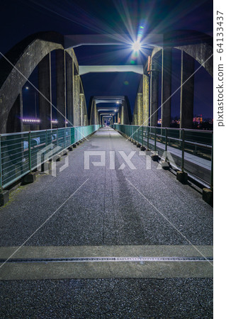 前田澤橋：夜景@安zu野市豐吉oshi田澤 64133437