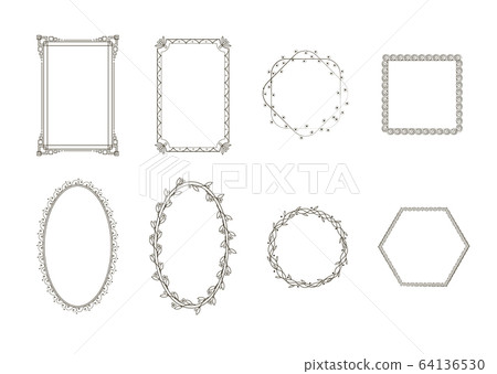 Vector collection decorative frames Vector collection decorative frames 64136530