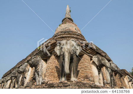 ASIA THAILAND SUKHOTHAI WAT CHANG LOM 64138766